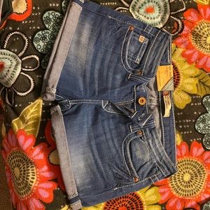 low rise big star jean shorts